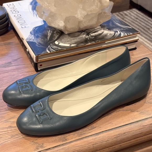 Bruno Magli BIBI Leather Flats Blue - Picture 3 of 13